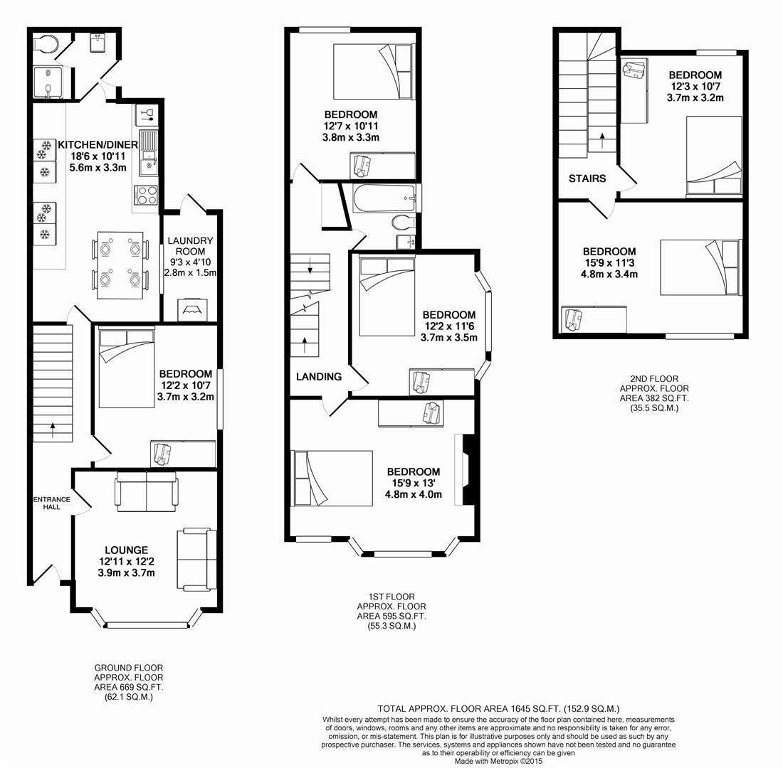Floorplan for Lochaber Street, Roath Park